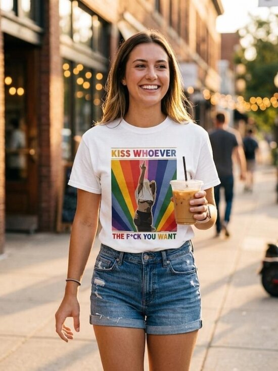 Other - Pride Shirt Kiss Whoever You Want, LGBTQ Shirt Bold Statement Tee